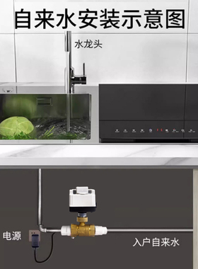 涂鸦智能手自一体220v电动二三通球阀APPP控制遥控水阀电动阀