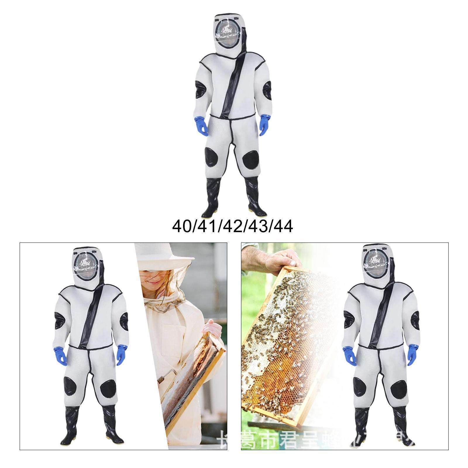 跨境热销防蜂服透气防马蜂衣服 胡蜂服全身连体防护服透气散热