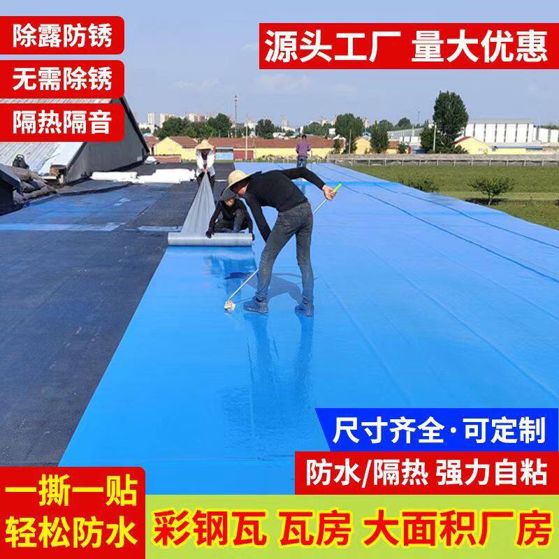 自粘防水卷材彩钢瓦屋顶补漏