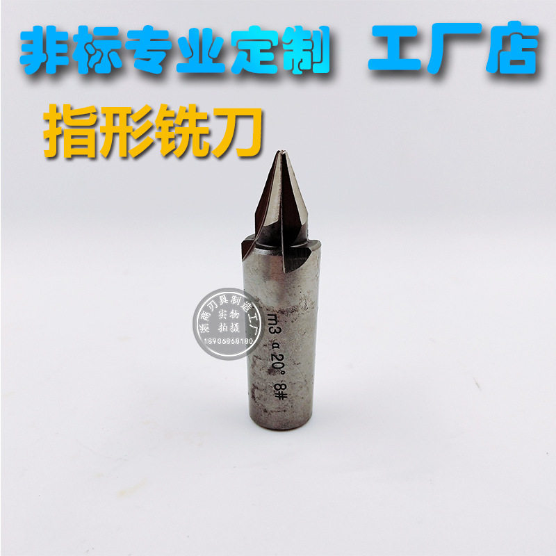 非标指形锥柄立铣齿轮刀M1.5-M12