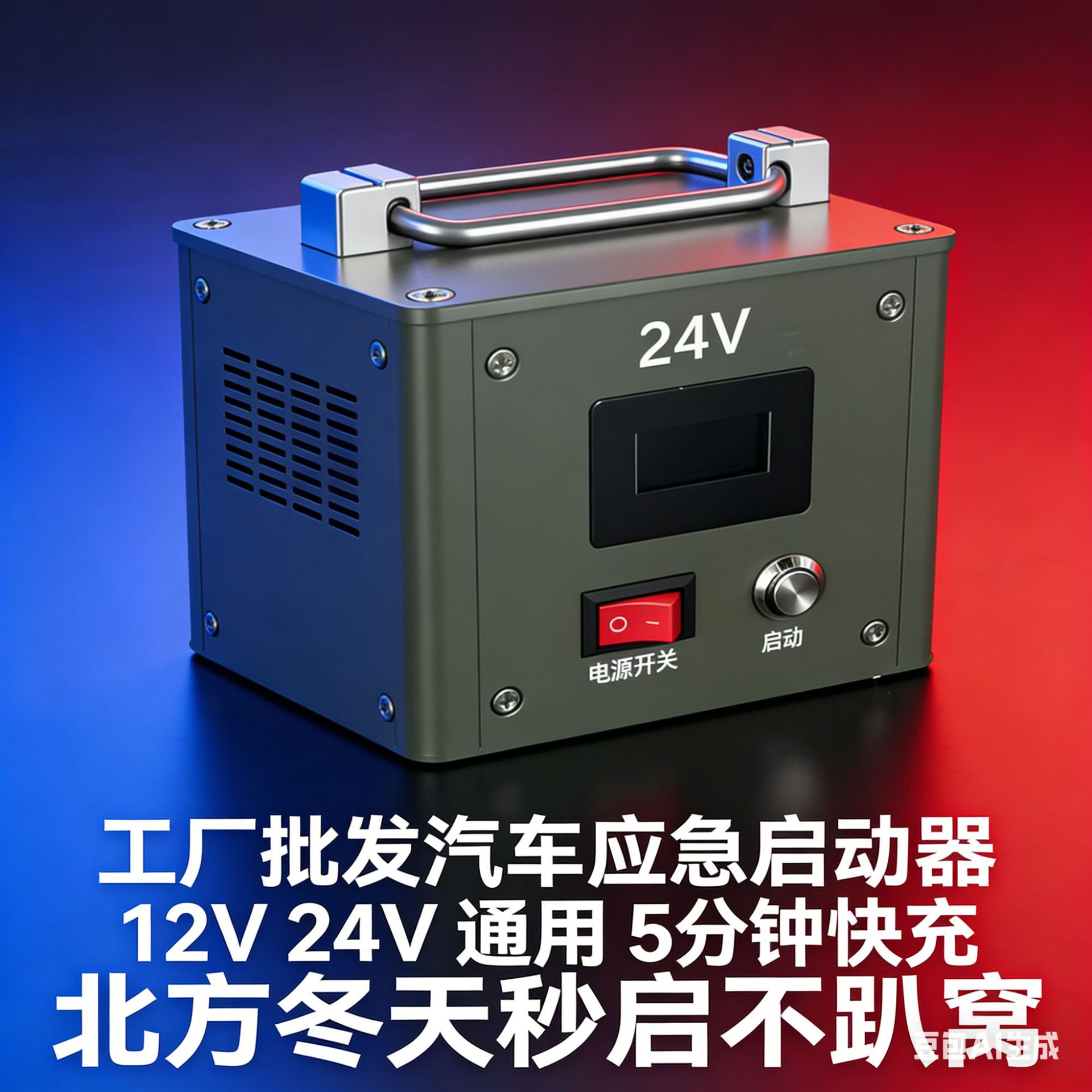 工厂批发汽车应急启动器12V24V通用5分钟快充北方冬天秒启不趴窝