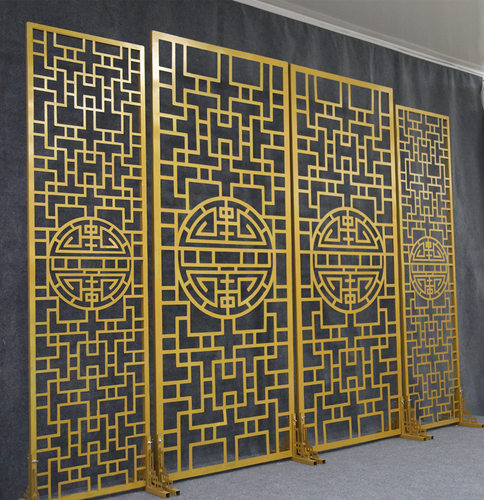 2018新款中式婚庆道具屏风婚庆铁艺屏风婚礼拱门婚礼装饰道具路引