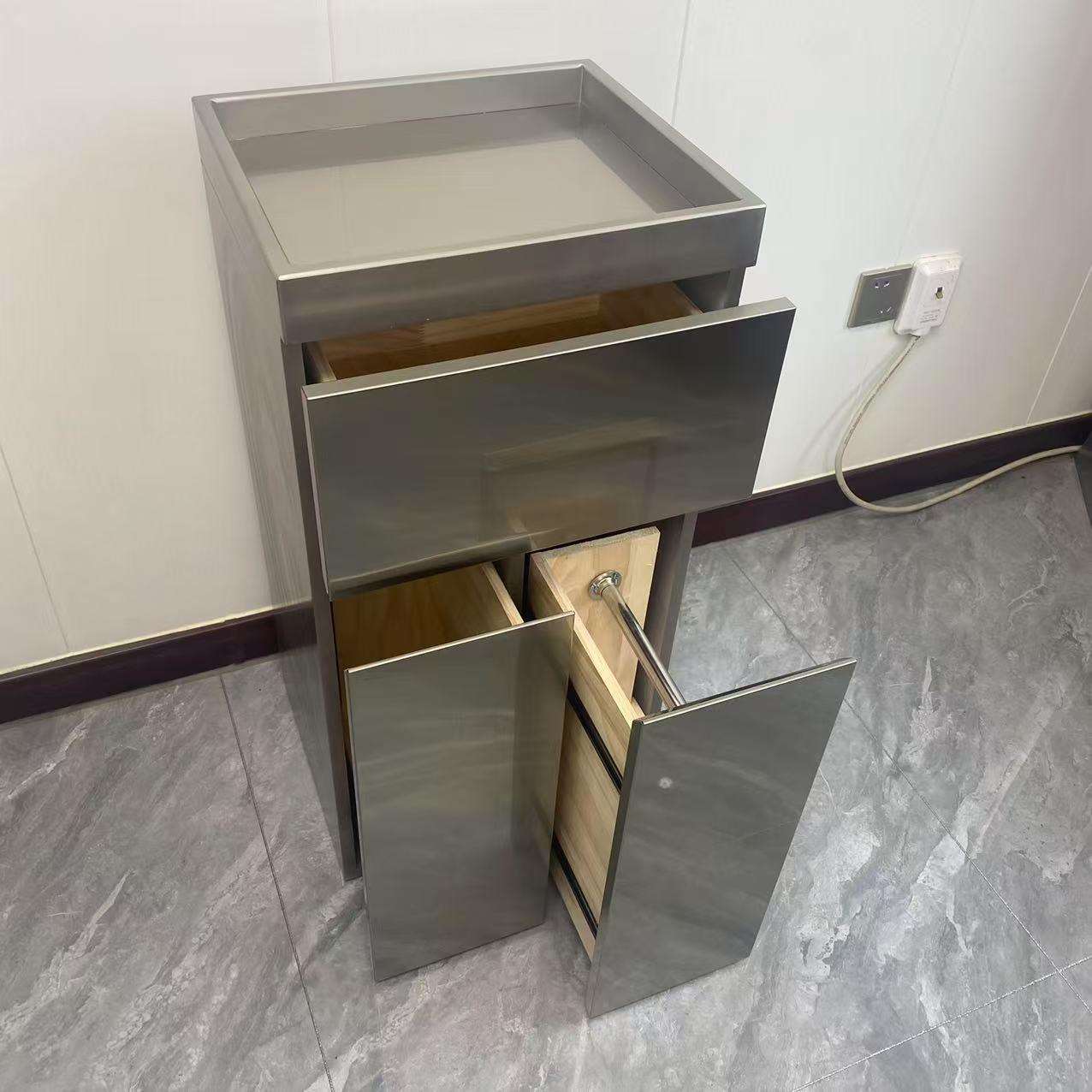 时尚工具柜美发店烤漆工艺多层收纳储物柜抽屉式柜子带灯大容量