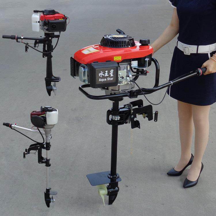 农用渔船船尾外挂机小型船尾推动机汽油船挂机招商