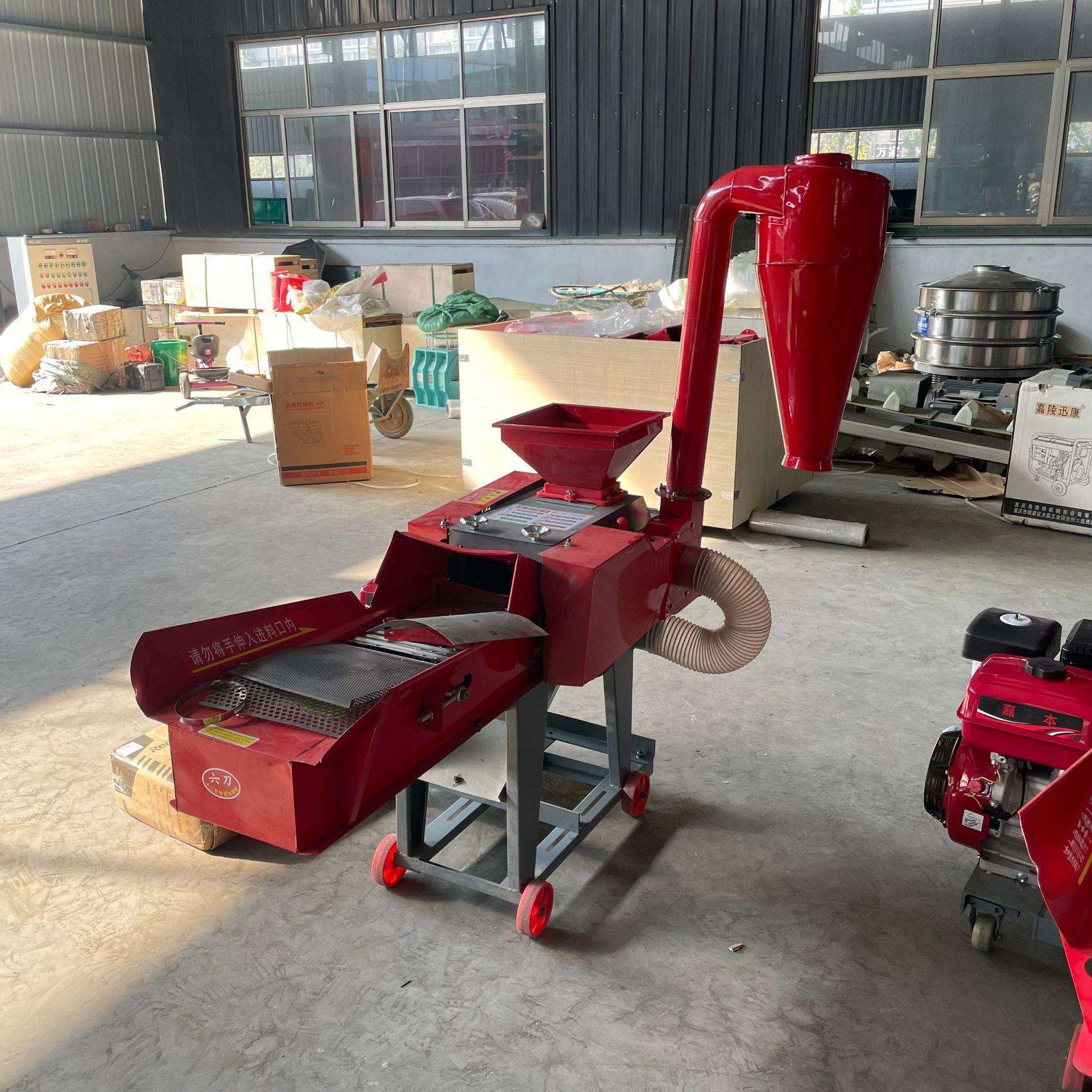 新型卧式铡草揉丝机家用养殖牛羊碎草机稻谷秸秆粉碎机切草打草机