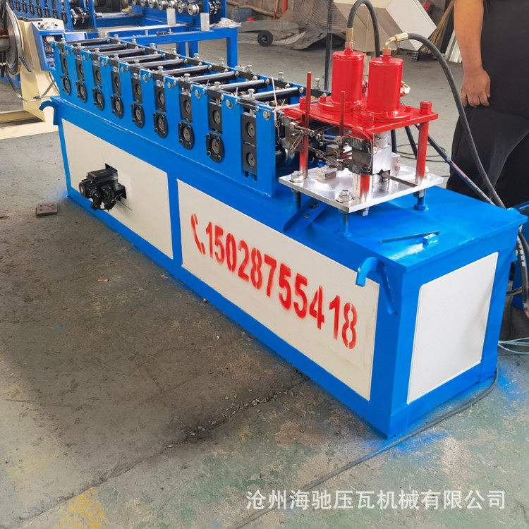 角钢冲孔压瓦机角铁扁铁法兰成型机不锈钢卷圆机海驰厂家现货