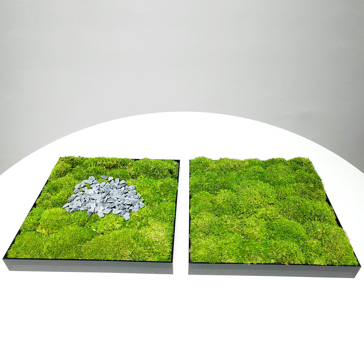 中式玄关景观插花仿真绿植摆件餐厅永生青苔桌面摆件售楼处装饰品