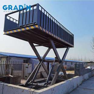 养殖场运猪台装猪液压剪叉式升降生猪上下通道3吨4吨电动卸猪台