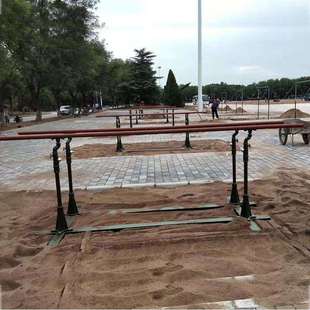 室外单杠训练单双杠器材比赛引体向上户外体能家用健身单杆可调节