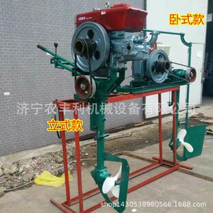 广东汕尾市柴油船挂机小型渔船船尾机渔船挂桨机图片