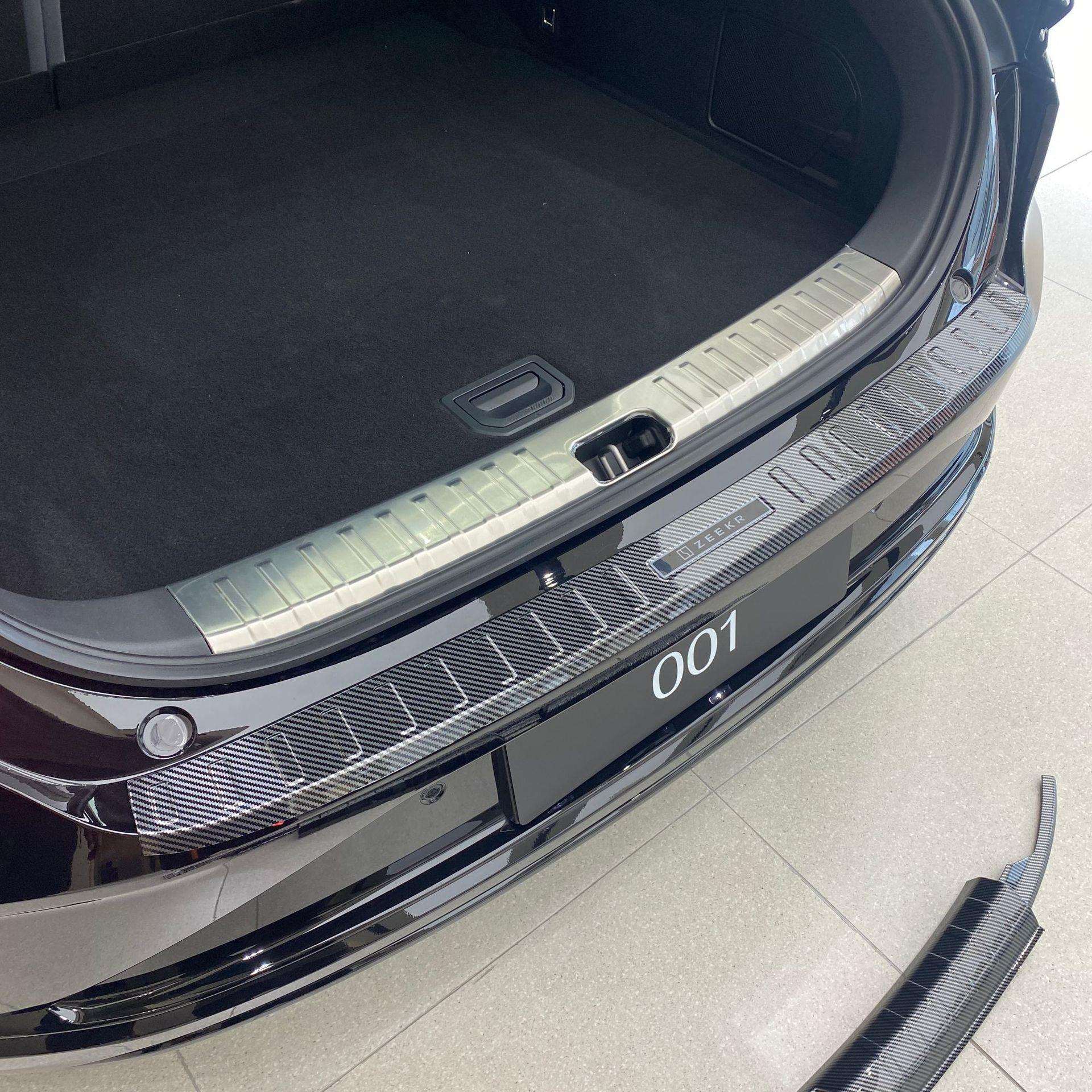 适用于极氪001门槛条迎宾踏板汽车内饰改装饰专用防刮后护板配件