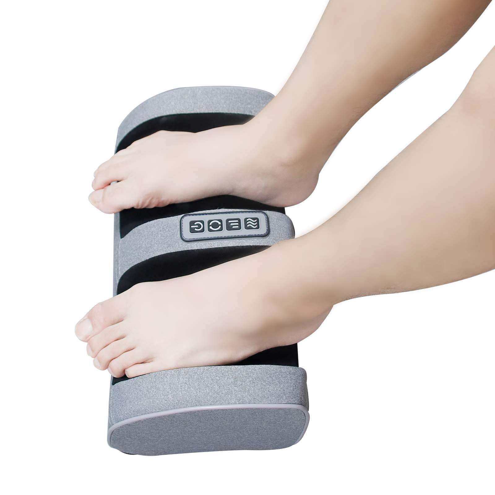 脚底足底按摩器腿部足部小腿揉捏电动加热按摩仪家用多功能足疗机