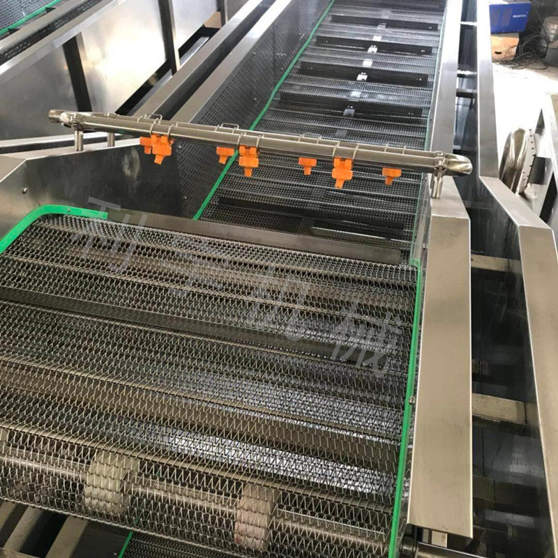气泡式果蔬履带清洗设备海产品清洗机小型水洗机洗盘机山东省高压