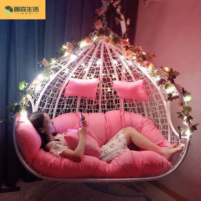 家用吊椅吊篮藤椅客厅阳台卧室摇篮休闲摇椅鸟巢椅秋千懒人吊兰