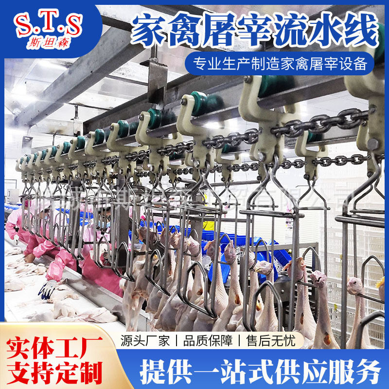 北京肉鸭麻鸭自动屠宰脱毛线