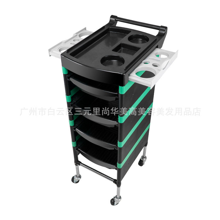 专用手推杠车复古美发车发廊工具小推车理发店烫染发型师新款加固