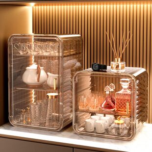 防尘杯架水杯储物架茶具茶杯架杯子收纳置物架咖啡杯马克杯收纳盒