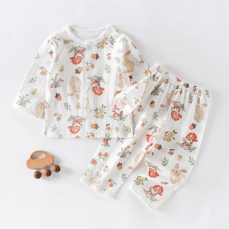 新生婴儿儿衣服a类纯棉夏季薄款分体套装男女宝宝夏日空调服夏季