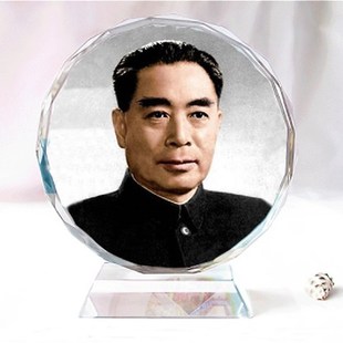 周恩来周总理水晶像模型居家车载办公室摆件 创意生日礼物纪念品