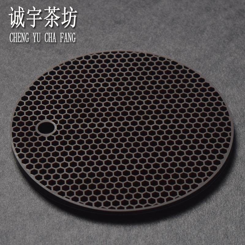 功夫茶具零配件 茶壶垫 紫砂壶承 壶座 I茶席 硅胶隔热垫 壶托杯