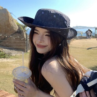渔夫帽夏季防晒遮阳帽子女夏款户外登山旅游露营大檐牛仔鸭舌盆帽