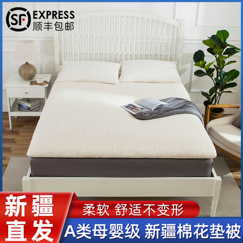 纯棉花褥子家用双人1.8m1.5床褥学生宿舍单人1.2米垫被全棉絮床垫