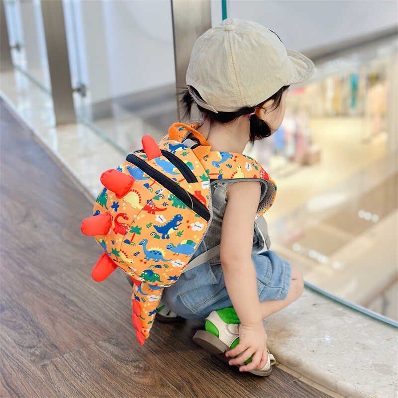 2024新款婴儿外出小背包可爱恐龙宝宝防走失双肩包幼儿园书包小班