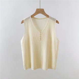 冰丝吊带背心女夏季 200斤 薄款 西装 上衣 宽松显瘦 内X搭无袖