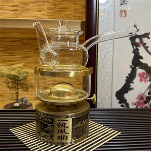 秀黄铜空气灯活火茶灯新款 复古烧水煮茶炉2025古 煤油灯茶炉老F式