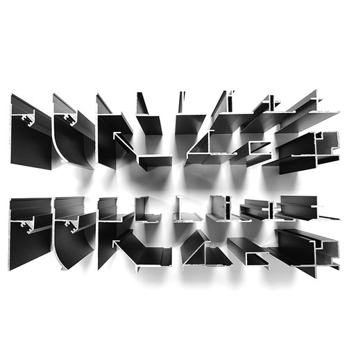 mm护墙板木饰面铝合金收口条卡条包边条墙板铝型材收口工字腰线