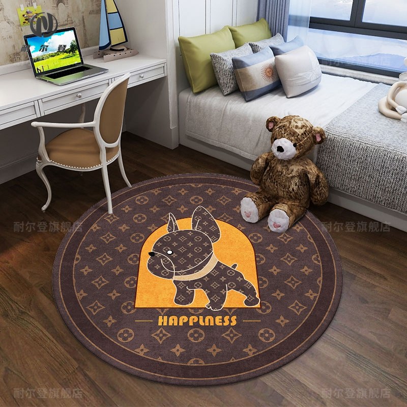 灰色耐脏圆形地毯办公电脑椅子地垫电竞转椅书房儿童学习书桌凳下,居家布艺,地毯,淘宝优惠券,粉丝福利购,淘宝优惠卷