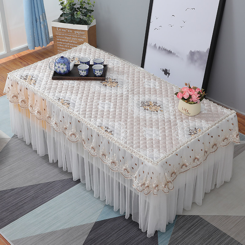 佳月圆布艺全包茶几蕾丝茶几盖布雪尼尔绒面加厚茶几桌布罩,居家布艺,桌布,淘宝优惠券,粉丝福利购,淘宝优惠卷
