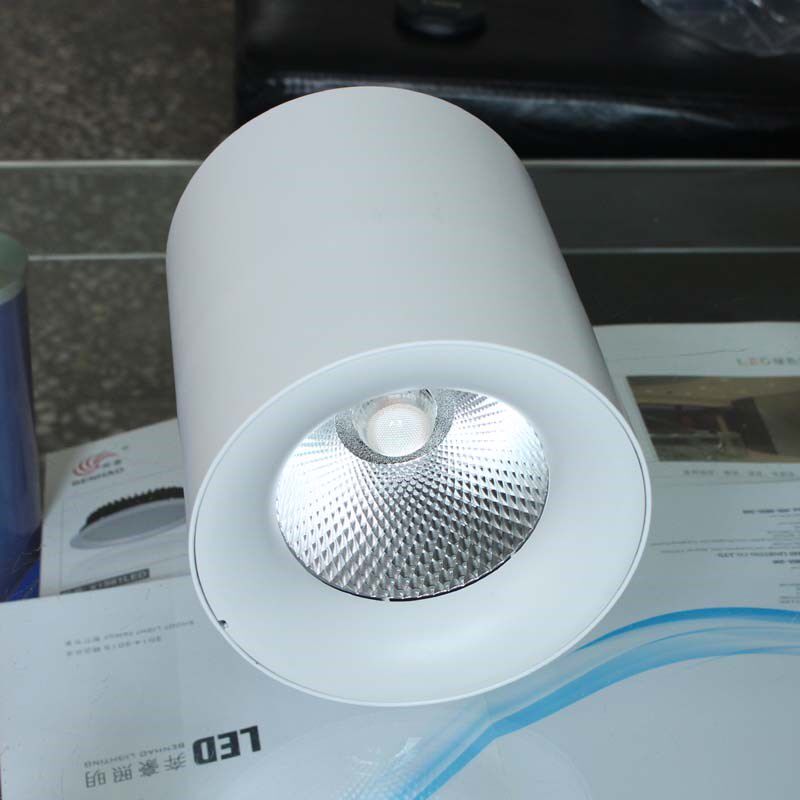 奔豪COB明装筒灯7www2ww展厅商场ZHc明装天花射灯