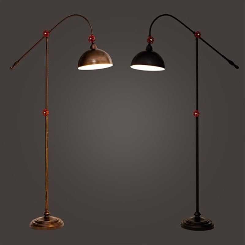 lt复古铁艺工业风落地灯创意餐厅客厅装饰灯卧室书房个性落地灯