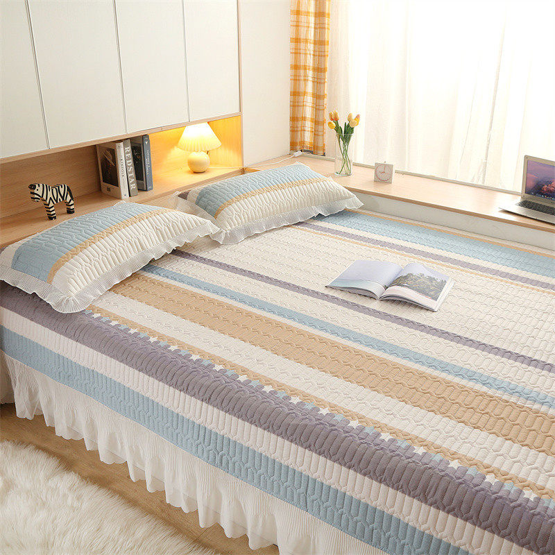 定制榻榻米专用床盖四季通用防滑全棉床单夹棉绗缝大炕炕盖炕单罩