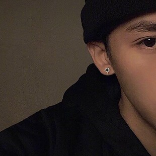 高级感耳夹男无耳洞个性嘻哈风免打孔耳环磁吸耳饰十字架耳钉男士