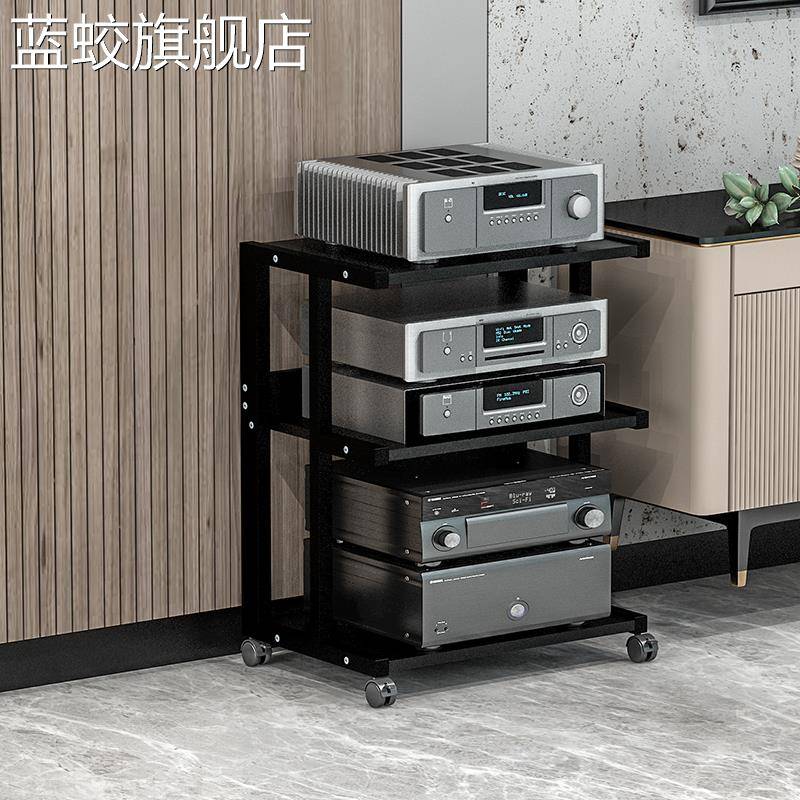 蓝蛟功放机架功放柜子音响音箱功放机柜可移动CD胆机hifi器材支架脚架