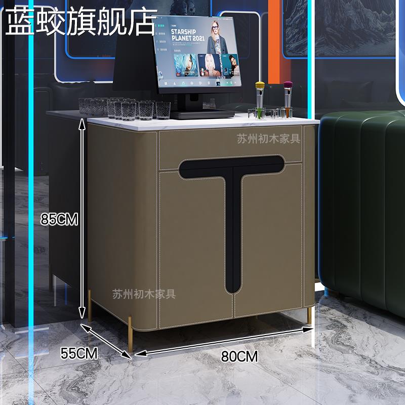 蓝蛟不锈钢轻奢皮革ktv点歌柜影院会所家用移动音响功放设备柜