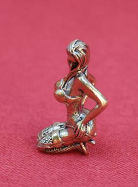 跨境热销黄铜黑丝美女趣味桌面小摆件家居客厅装饰品铜器工艺品