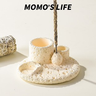 多功能香插香座线香底座家用高级感燃烧盘M摆件香插送礼物线香托