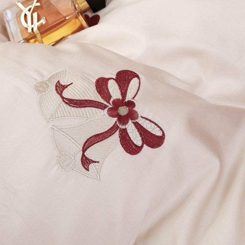 结婚喜庆床上用品四件套婚庆新婚D嫁房全棉大红色床单被套喜被,床上用品,婚庆床品套件,淘宝优惠券,粉丝福利购,淘宝优惠卷