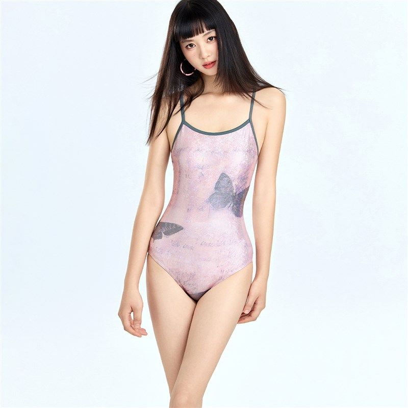 竞速泳衣女2025新款游泳馆z泡温泉高级感游泳衣成人绝美带胸垫