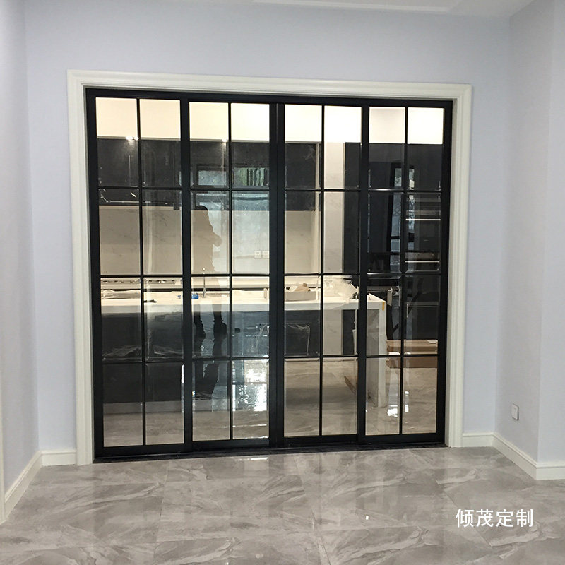 上海钢化玻璃格子移门厨房卫生间客厅J隔断房间阳台推拉门定制