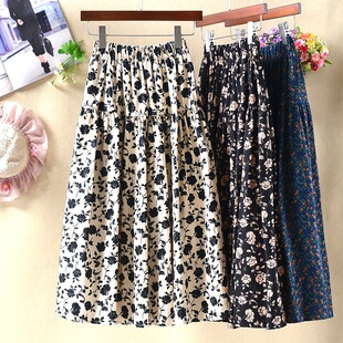 冬裙女2023年新款半身裙秋冬天配毛衣小个子毛呢碎花半裙长裙子厚