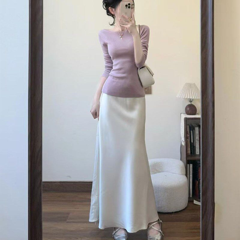 开春穿搭一整套温柔韩系气质纯欲风高级感御姐上衣裙子两件套装女