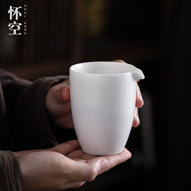 白瓷公道杯丨陶瓷家用耐热分茶器简约日式茶海功夫茶具羊脂玉匀杯,餐饮具,公道杯,淘宝优惠券,粉丝福利购,淘宝优惠卷