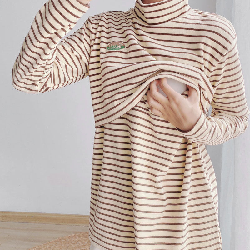 哺乳秋衣秋冬德绒打底衫加厚哺乳期T恤高领外穿衣服孕妇上衣喂奶,孕妇装/孕产妇用品/营养,哺乳衣/月子服,淘宝优惠券,粉丝福利购,淘宝优惠卷