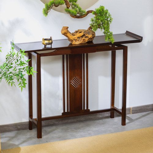 新中式玄关桌超窄玄关台条案供桌条几玄关桌子靠墙玄关柜现代简约