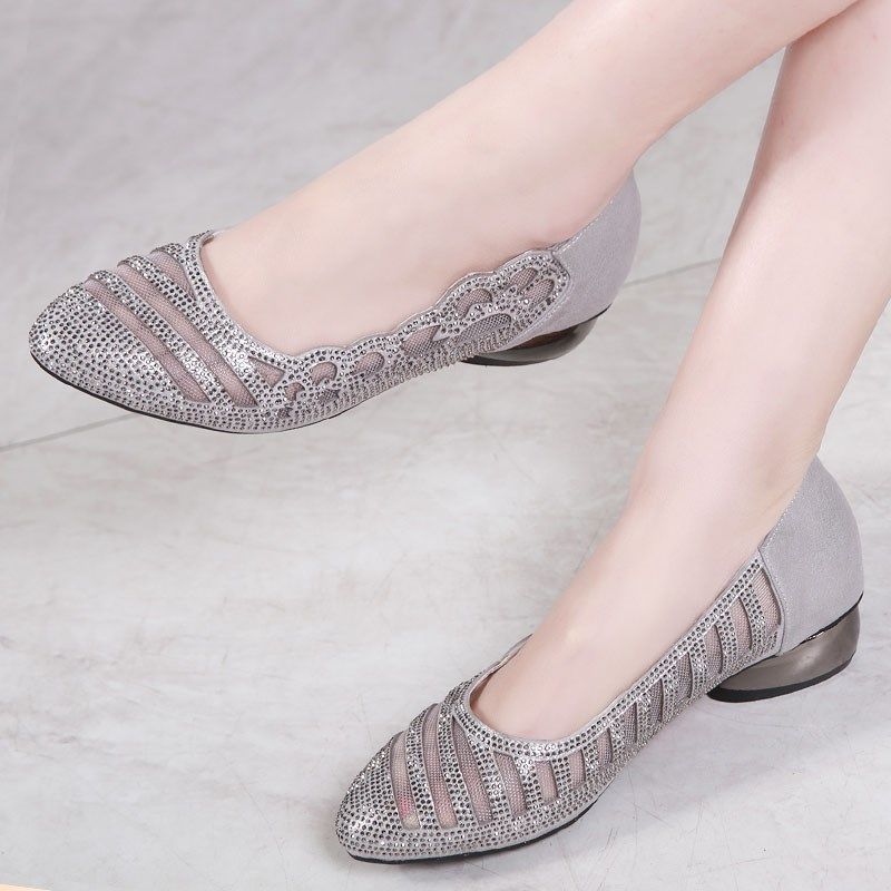 2023秋季新款时尚平底大码女鞋41D-43凉鞋一脚蹬软底40网纱鞋,女鞋,时装凉鞋,淘宝优惠券,粉丝福利购,淘宝优惠卷