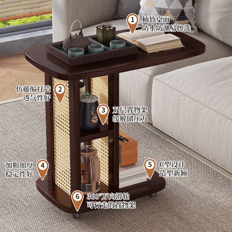 可移动边几沙发边桌床头桌子卧室小桌子置物O架小茶水桌客厅小推,住宅家具,移动边几/推车,淘宝优惠券,粉丝福利购,淘宝优惠卷